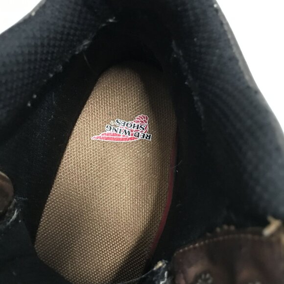 RED WING 415 DynaForce 6" ASTM Brown Leather Work Boots Mens 7/39 Made USA - Picture 9 of 10